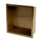 Alfi Brand 12" x 12" Brushed Gold PVD Stainless Steel Square Single Shelf Shower Niche ABNP1212-BG - alternate 2